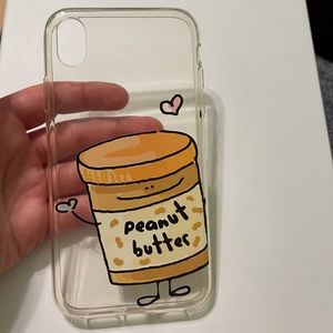 Clear peanut butter iPhone XR phone case